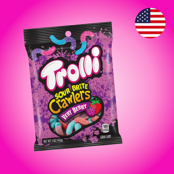 USA Trolli Very Berry Crawlers Peg Bag 141g