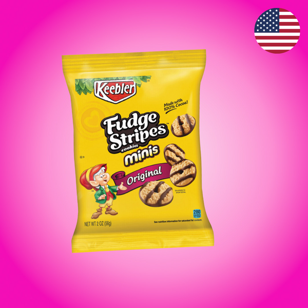 USA Keebler Fudge Stripe Minis Original Cookies 56g
