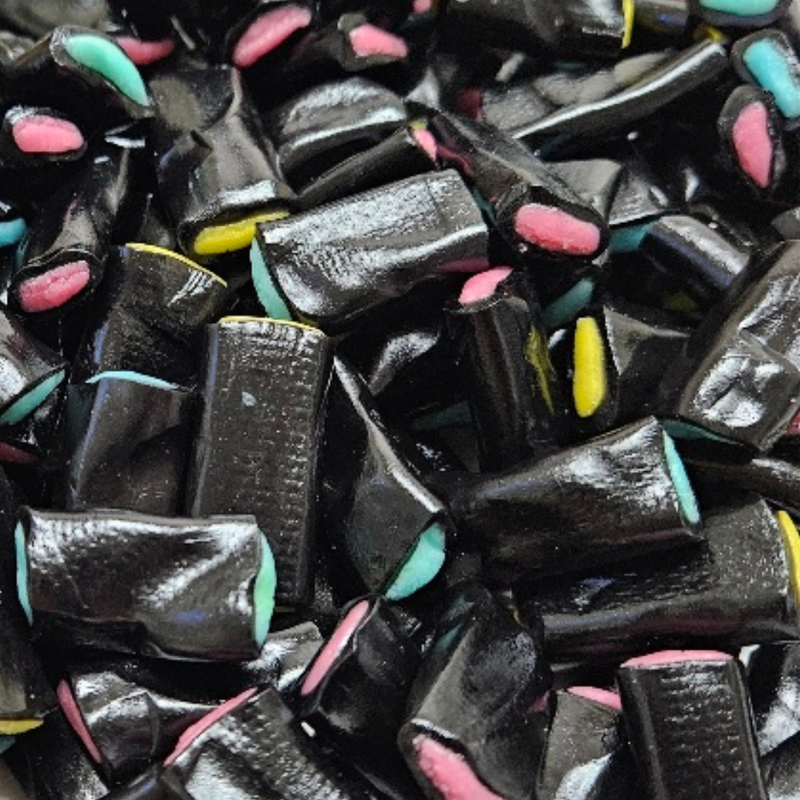 Liquorice Cream Rock 1kg Grab Bag