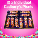 Cadbury Picnic Chocolate Postal Box - 10 X Cadbury Picnic Bars Per Box