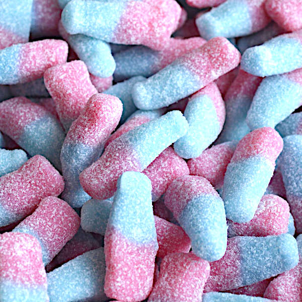 Groovy Sweets Pick N Mix Grab Bag - Fizzy Bubblegum Bottles 250g