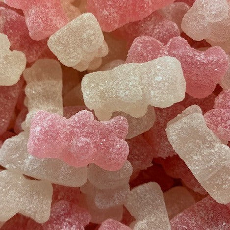Groovy Sweets Pick N Mix Grab Bag - Pink & White Sugared Bears 250g
