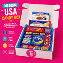Medium USA Candy Box – 10 American Sweets, Chocolate, Chews & Treats Gift Box