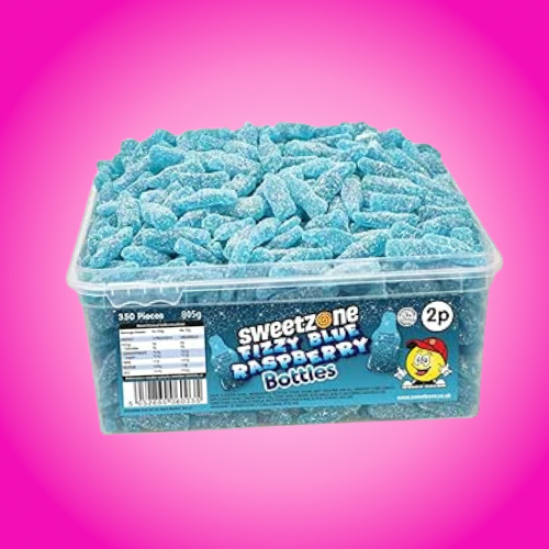 Sweetzone Pick N Mix Tub 805g - Fizzy Blue Raspberry Bottles