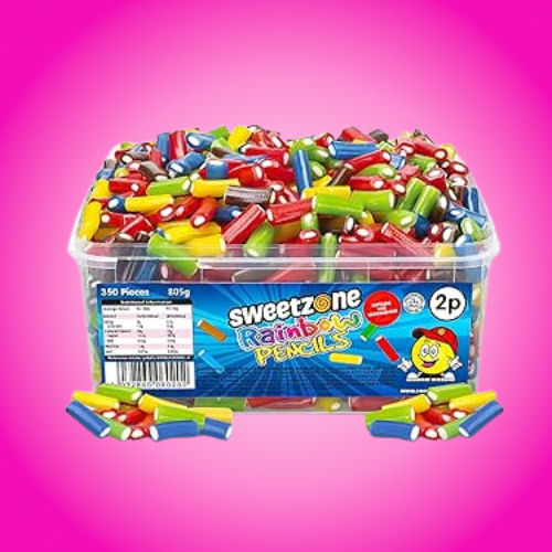 Sweetzone Pick N Mix Tub 805g - Rainbow Pencils
