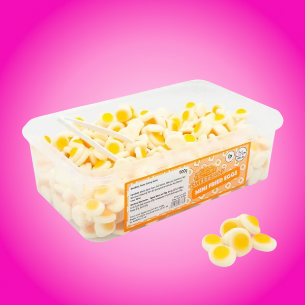 Crazy Candy Factory Pick N Mix 1KG Tub - Mini Fried Eggs