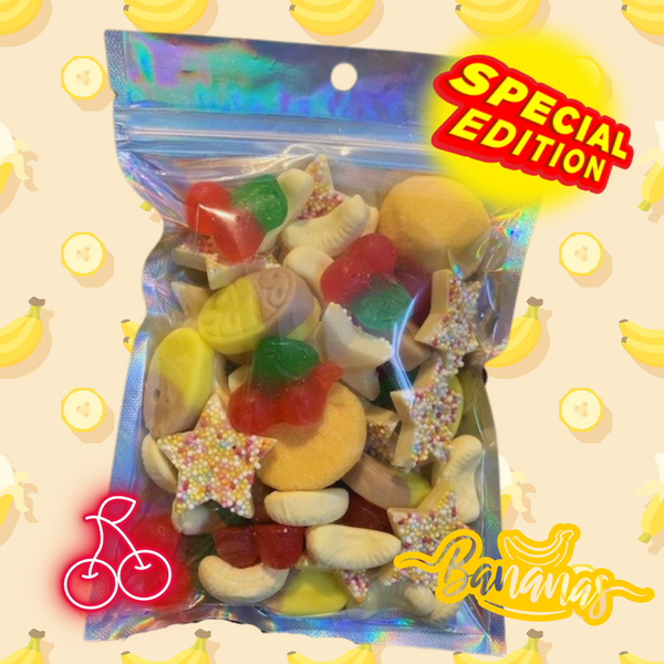 Special Edition Groovy Sweets Pick N Mix Grab Bag - Banana Split Mix - 250g