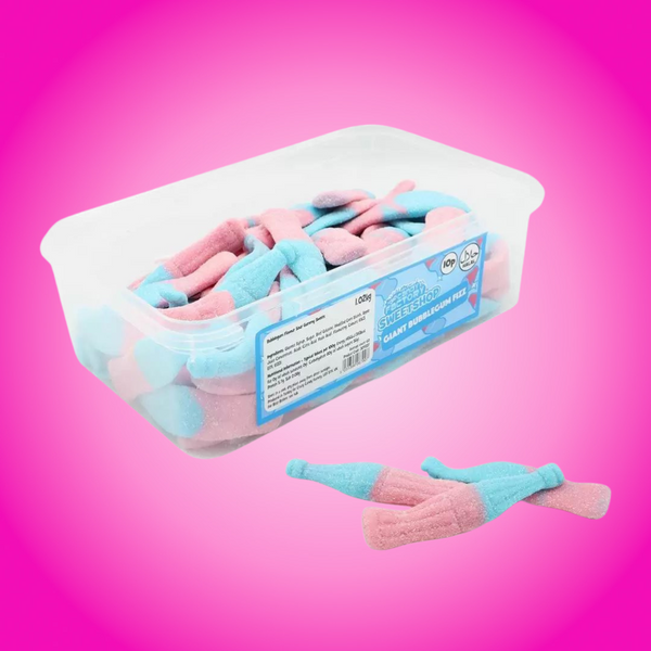 Crazy Candy Factory Pick N Mix 1KG Tub - Giant Bubblegum Bottles