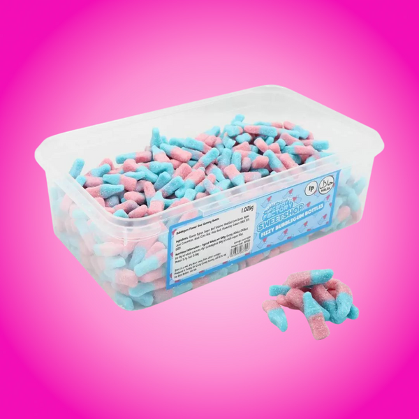 Crazy Candy Factory Pick N Mix 1KG Tub - Fizzy Bubblegum Bottles