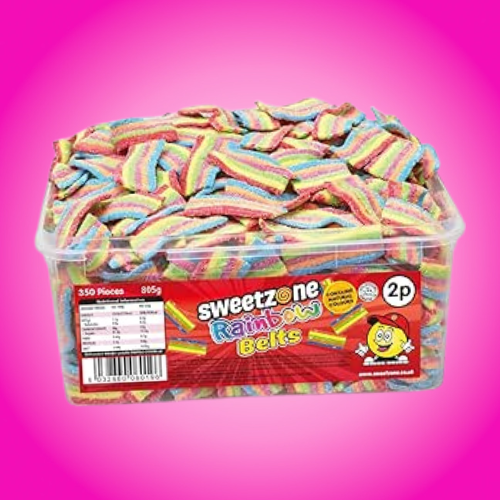 Sweetzone Pick N Mix Tub 805g - Rainbow Belts