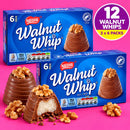 12 Walnut Whips - 2 x 6 Pack - Milk Chocolate Whirls with Fondant Centres - 360g