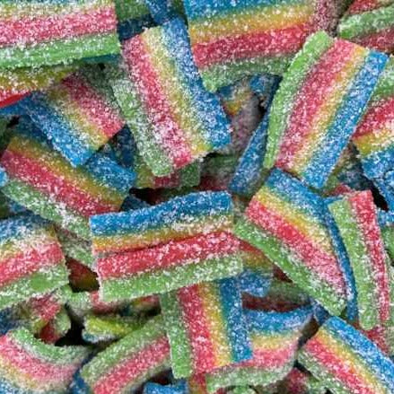 Groovy Sweets Pick N Mix 1KG Grab Bag - Fizzy Rainbow Belts