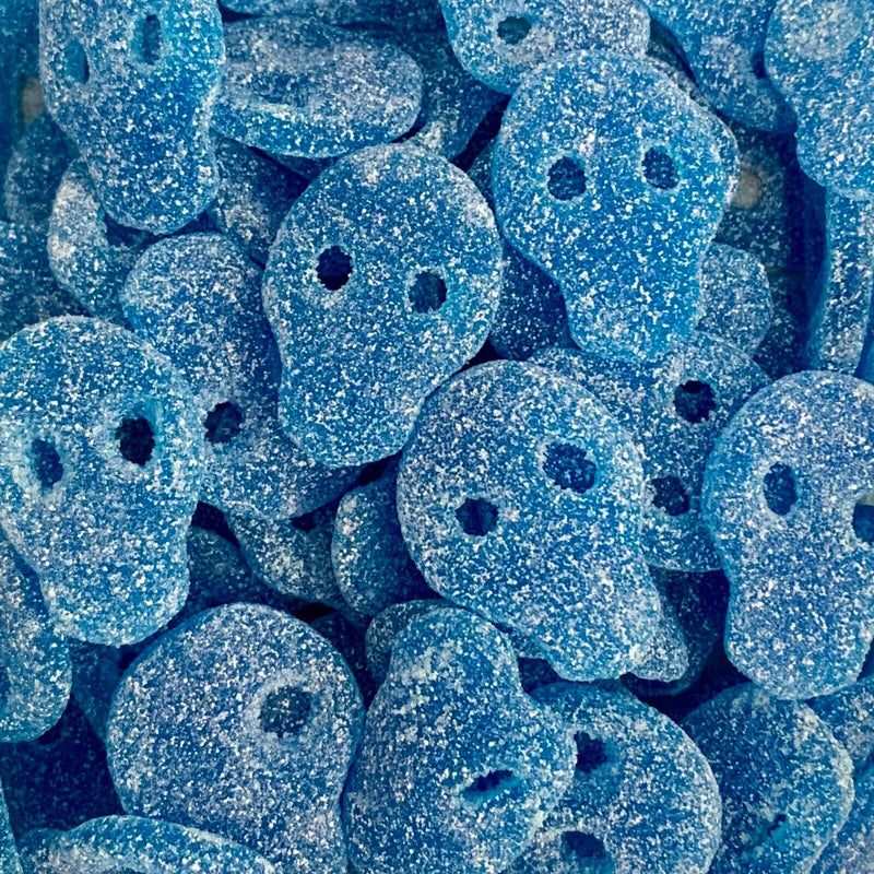 Groovy Sweets Pick N Mix 1KG Grab Bag - Fizzy Blue Raspberry Skulls