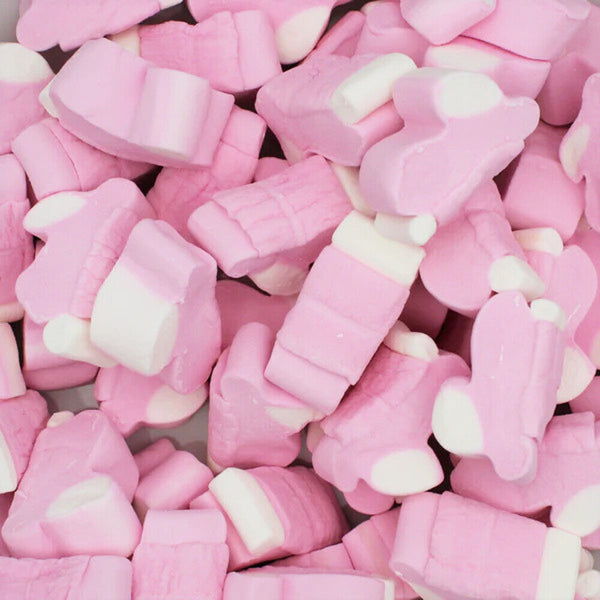 Groovy Sweets Easter Pink & White Bunny Mallows Grab Bag 200g