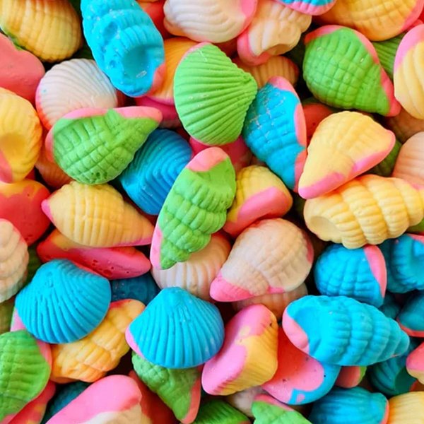 Groovy Sweets Pick N Mix Grab Bag - Foam Seashells 250g